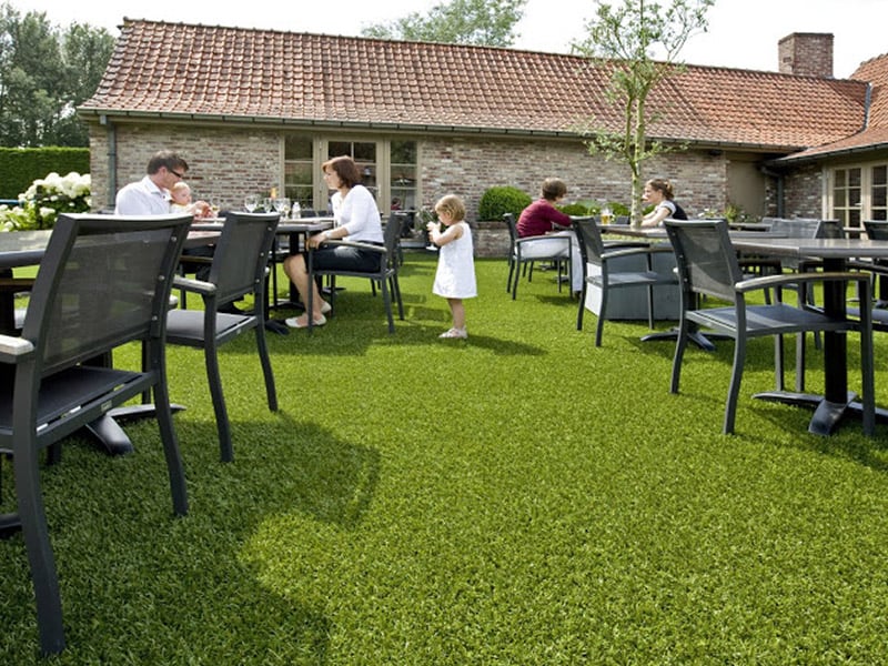 Artificial grass garden