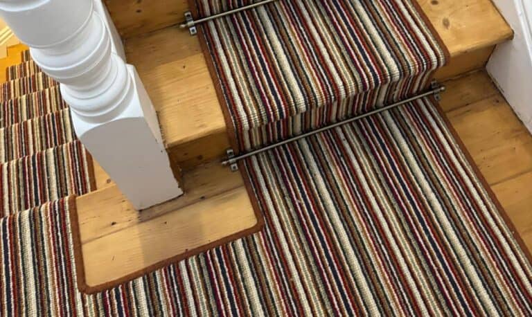 Recent Stair Carpet Installation: Kaleidoscope Striped Carpets